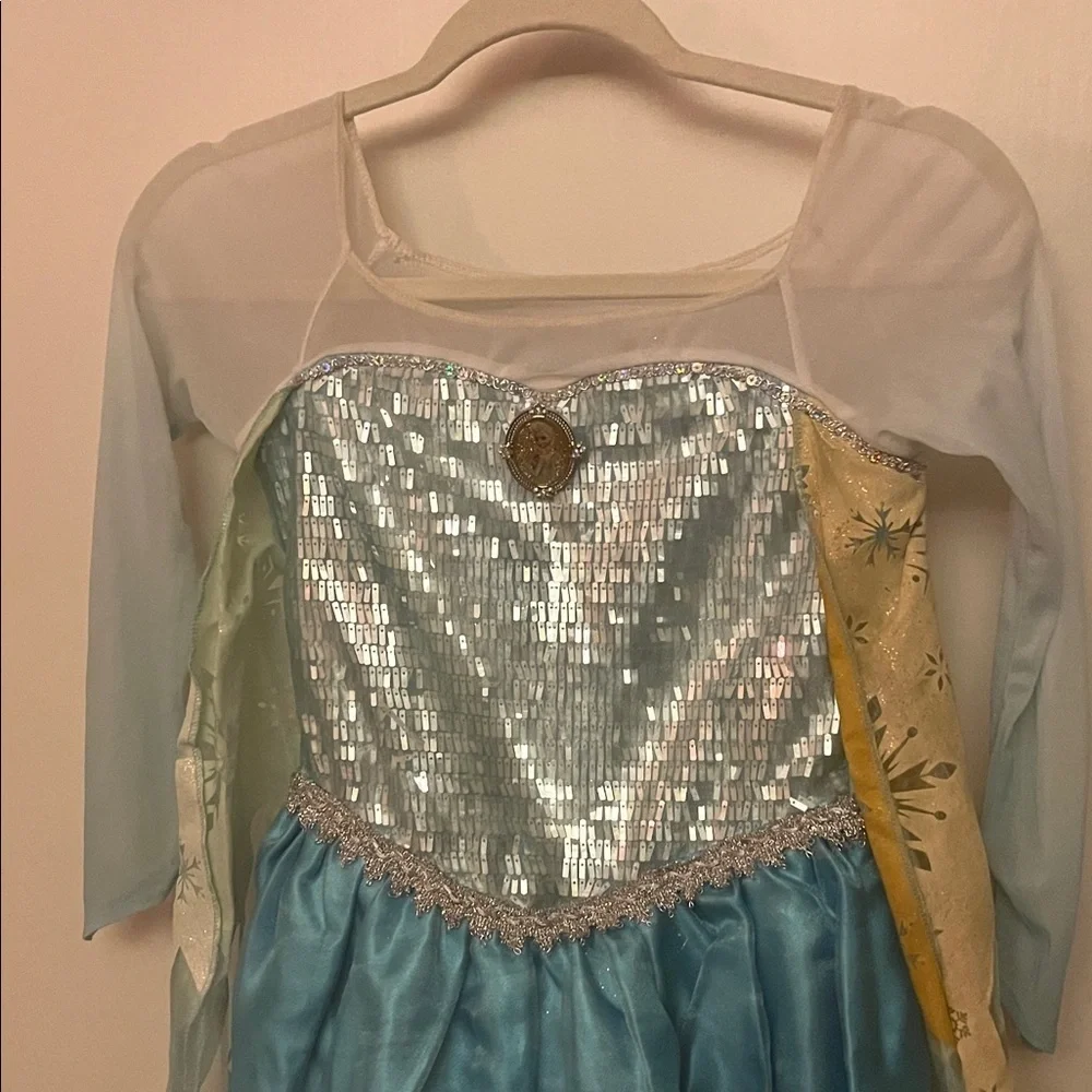 Disney Frozen Blue and Silver Costume Dress Childs size 7/8